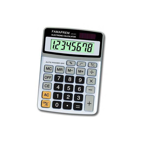 KOOLTECH Calculadora Pequeña 8 Digitos CPC401 Gris