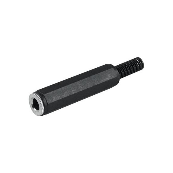 Clavija Jack 6.3MM/HEMBRA Estereo PVC de Soldar CON213  LALO