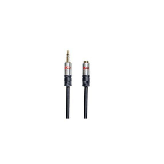 DCU Cable Extensor Audio Estereo Jack 3.5MM M/h 3MTR Negro Reforzado
