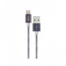 DCU Cable Datos Lightning a USB 1MTR Gris