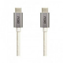 DCU Cable USB 3.1 Tipo C -usb Tipo C 1.2 Mtrs, Sincroniza,carga 3A y Transmite Audio y Video a 10GBS