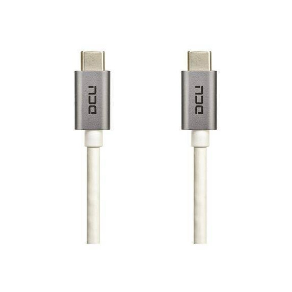 DCU Cable USB 3.1 Tipo C -usb Tipo C 1.2 Mtrs, Sincroniza,carga 3A y Transmite Audio y Video a 10GBS