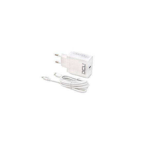 DCU Cargador Red Tipo C 5V/3A + Cable Tipo C M/m 1,8MTR Blanco