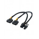 Cable Alimentacion 2XMOLEX/M (4 Pin) a Pci-e (6+2PIN)/M  LALO