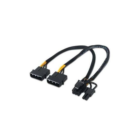 Cable Alimentacion 2XMOLEX/M (4 Pin) a Pci-e (6+2PIN)/M  LALO