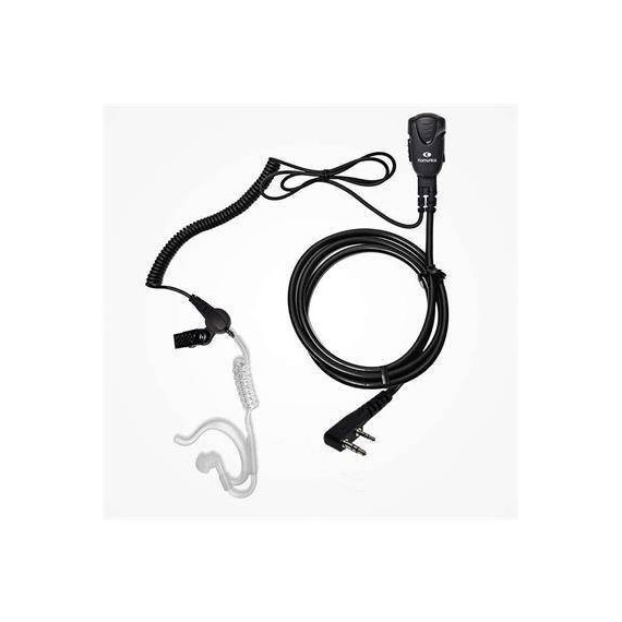 KOMUNICA Micro Auricular Negro Rizado Pwr-tub -m para Motorola 2 Pines Hyt