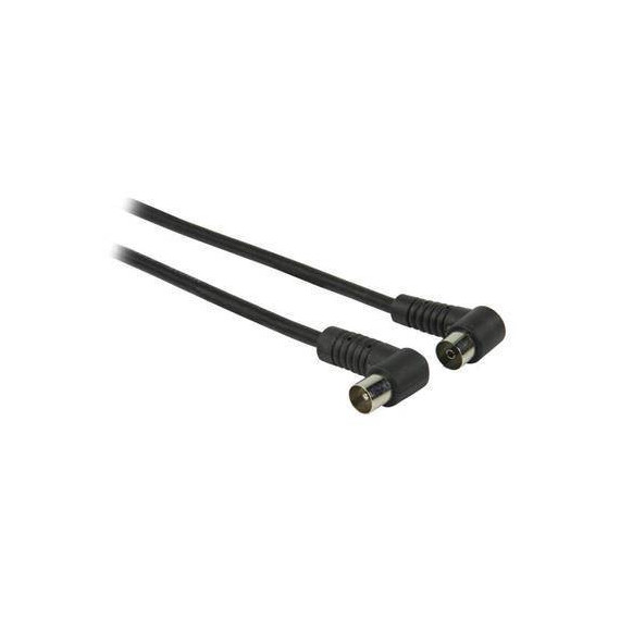 Cable Antena TV M/h 2MTRS Negro H y M Acodados  LALO