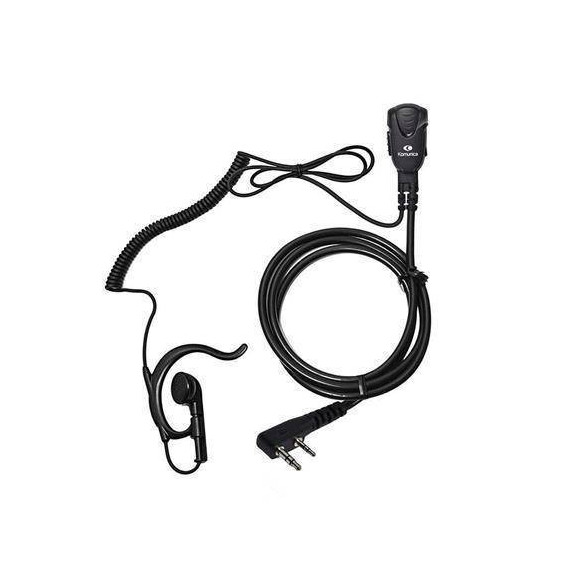 KOMUNICA Micro Auricular Pwr-pro-k Cable Rizado para Kenwood