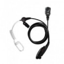 KOMUNICA Micro Auricular PWR-TUB-M320 Cable Rizado Transparente para Motorola GP-320