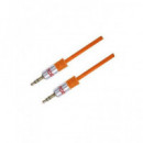 DCU Cable Audio Estereo Jack 3.5MM M/m 1.5MTR Naranja