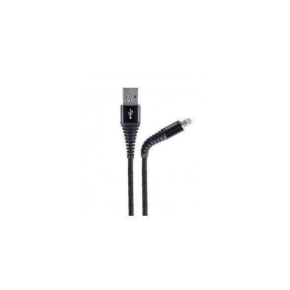 DCU Cable Datos Lightning a USB Iphone/ipad 1.5MTSR Negro Reforzado