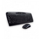 LOGITECH Teclado + Raton Inalambrico Combo MK330 USB Negro
