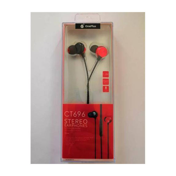 ONE PLUS Manos Libres Portatil CT696 Cable 1.2MTRS Jack 3.5MM Rojo