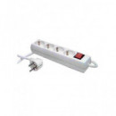 CROMAD Regleta 4 Tomas con Interruptor CR0496/EB0144