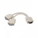 NIMO Bifurcador VGA Macho a 2XVGA Hembra Gris WIR943