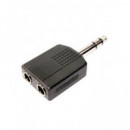 DCU Adaptador Jack 6.3MM/M a 2XJACK 6.3MM/H Estereo 325061