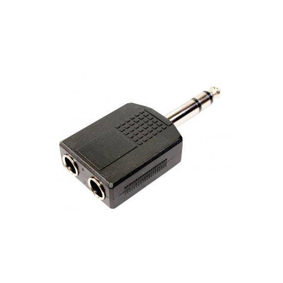 DCU Adaptador Jack 6.3MM/M a 2XJACK 6.3MM/H Estereo 325061