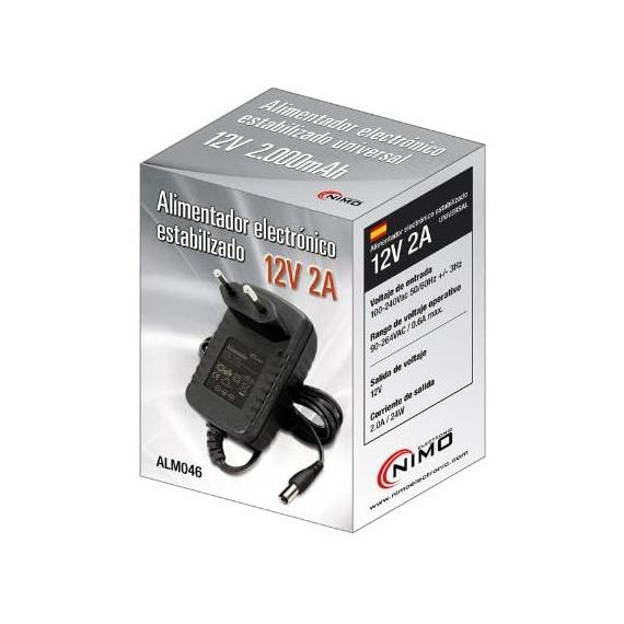 NIMO Alimentador Electronico Estabilizado 12V, 2A ALM046