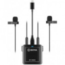 BOYA Kit de Microfono de Grabacion Dual con Lightning Apple, Tipo C