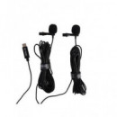 BOYA Microfono Dual Solapa Lavalier Tipo C BY-M3D