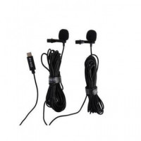 BOYA Microfono Dual Solapa Lavalier Tipo C BY-M3D