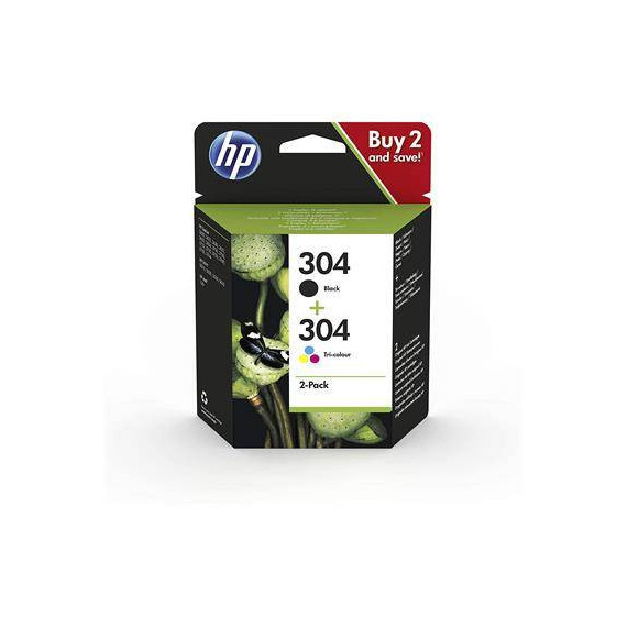 HP Tinta Pack 304 Negra+ 304 Color