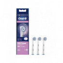 ORAL-B Repuesto Cepillo Sensitive Clean Pack 3 EB60-3
