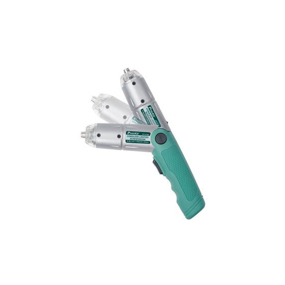 PROSKIT Destornillador Electrico Recargable PT-1136 Mango Ergonomico con 11 Puntas
