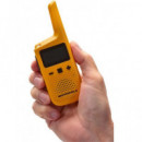 MOTOROLA Pareja de Walkies T72 hasta 8KMS Resistente a Salpicadura Amarilllo con Baterias Recargable