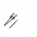 DCU Cable Audio Pro Jack/m 3.5MM Estereo Rean a 2XXLR/M Neutrik 1MTR 404501