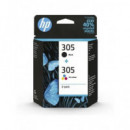 HP Pack Tintas 305 NEGRO+305 Color