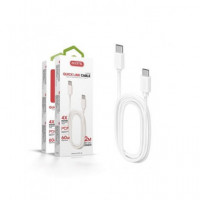 ACCETEL Câble de données Type C M/m 60W 3AMP 2MTRS CU2207