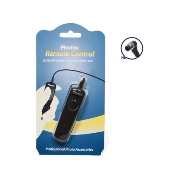 PHOTTIX Mando Distancia Cable 5 Mtrs Conector C8 Canon