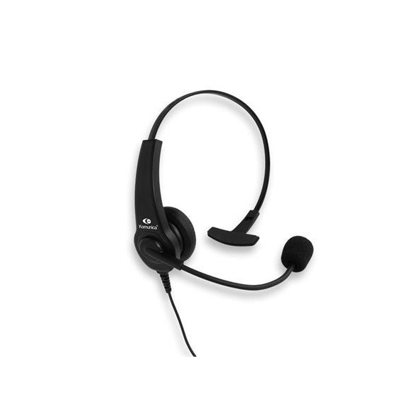 KOMUNICA Casco Monoaural + Ptt Solapa Compatible Conexion Tipo 2P PGM-20-K Kenwood