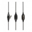 KOMUNICA Casco Monoaural + Ptt Solapa Compatible Conexion Tipo 2P PGM-20-K Kenwood