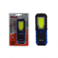 Lanterna LED ELBAT 200LM com base magnética EB0270 Preto/Azul