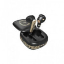 SAMI Auricular Estereo BLUETOOTH Urban RS-12413 Negro con Estuche de Carga Pintado a Mano