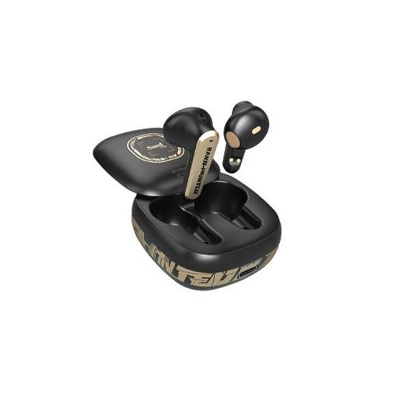 SAMI Auricular Estereo BLUETOOTH Urban RS-12413 Negro con Estuche de Carga Pintado a Mano