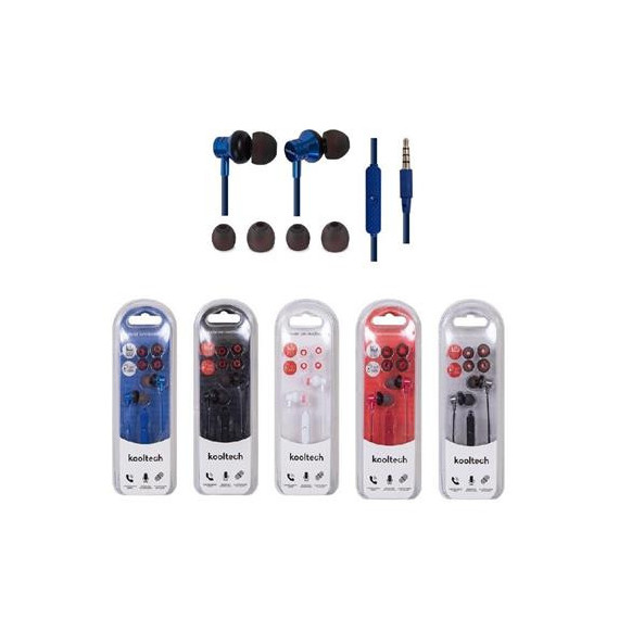 KOOLTECH Auricular Estereo con Microfono EM529 Surtido Colores