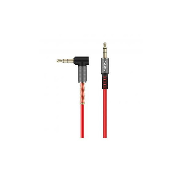 ACCETEL Cable Audio Jack 3.5MM M/m Tipo L AU102 Negro
