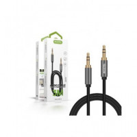 ACCETEL Câble audio Jack 3.5MM M/m 3MTRS AU107 Noir