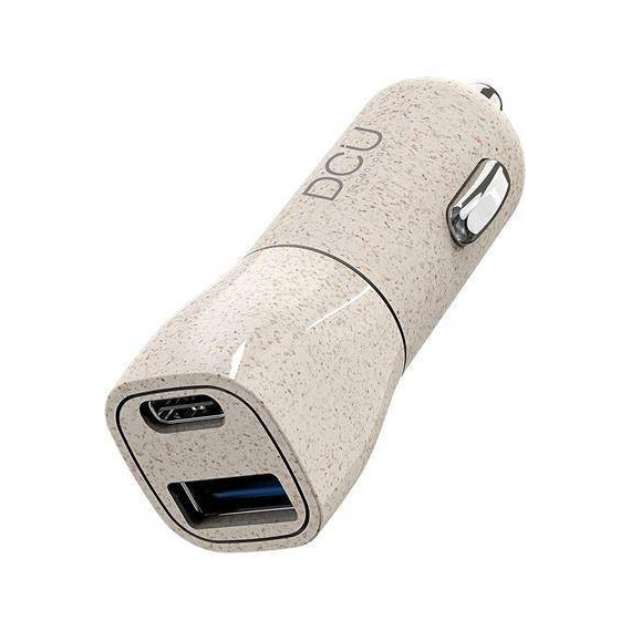 DCU Cargador de Coche USB Qc 3.0 18W + USB Tipo C 20W Eco Friendly 36100320