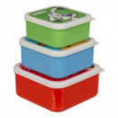 OUT OF THE BLUE Kit de 3 Fiambreras Asterix,obelix y Idefix