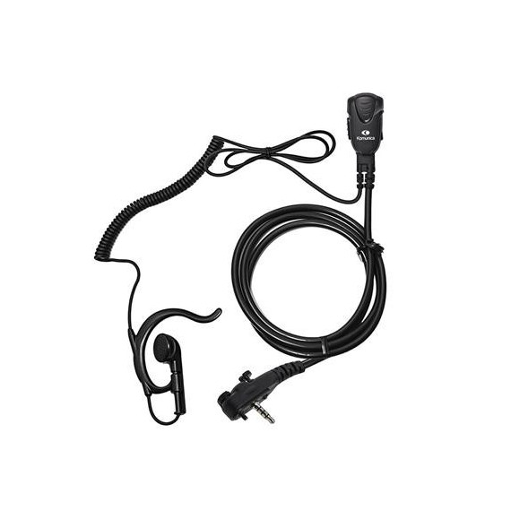 KOMUNICA Micro Auricular PWR-PRO-VX351 Cable Rizado con Soporte Oreja para Vertex VX-351