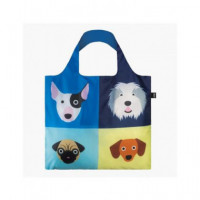 LOQI Sc.do.r Bolsa Plegable Stephen Cheetham Perros 50X42CMS/ hasta 20KG