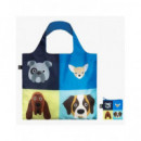 LOQI Sc.do.r Bolsa Plegable Stephen Cheetham Perros 50X42CMS/ hasta 20KG