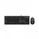 PHILIPS Teclado + Raton SPT6207BL  Negro con Cable