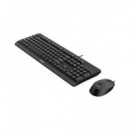 PHILIPS Teclado + Raton SPT6207BL  Negro con Cable