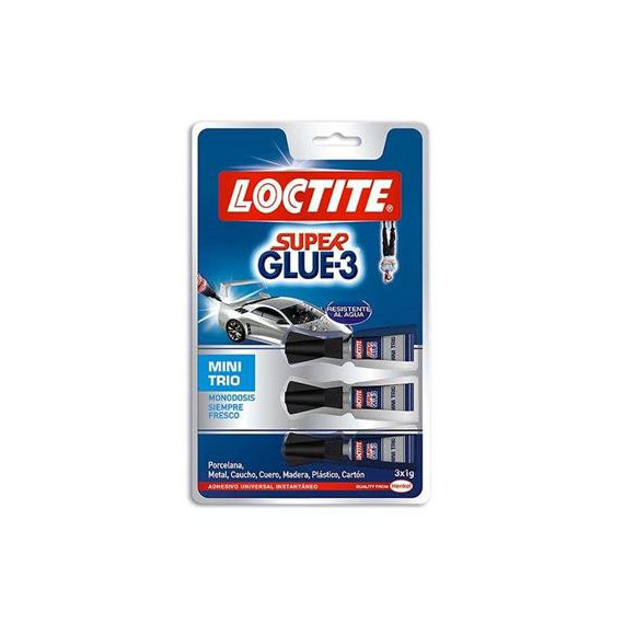 Loctite Super GLUE-3 Mini Trio 3 Mini Adhesivo Instantaneo  LALO