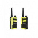 KENWOOD Pmr sin Licencia Pareja Walkies UBZ-LJ9SET hasta 6KMS/32 Canales/bateria Recargable, Mini.